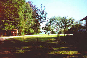 Im Garten des Hans-Albers-Hauses, Spätsommer 2000
