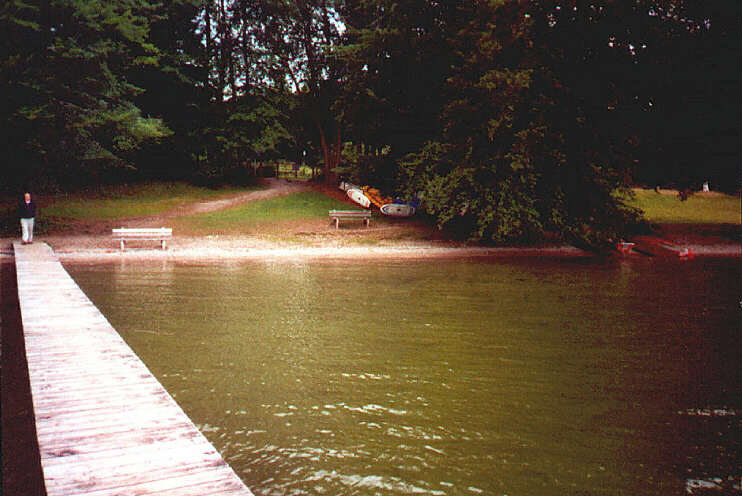 Badeplatz Tutzing von der Seeseite (Juli 2001)