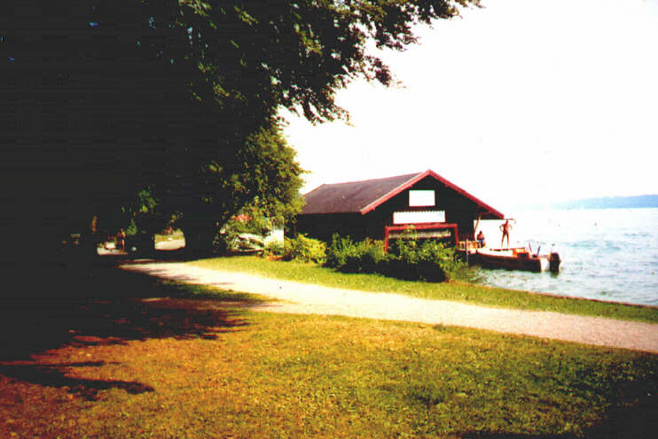 Seeuferweg beim Tutzinger Seepark (Bagnères-de-Bigorre-Park) (Juli 2001)