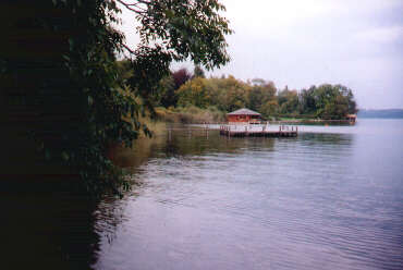 Blick vom Ebersweg auf den Starnberger See (Oktober 2002)