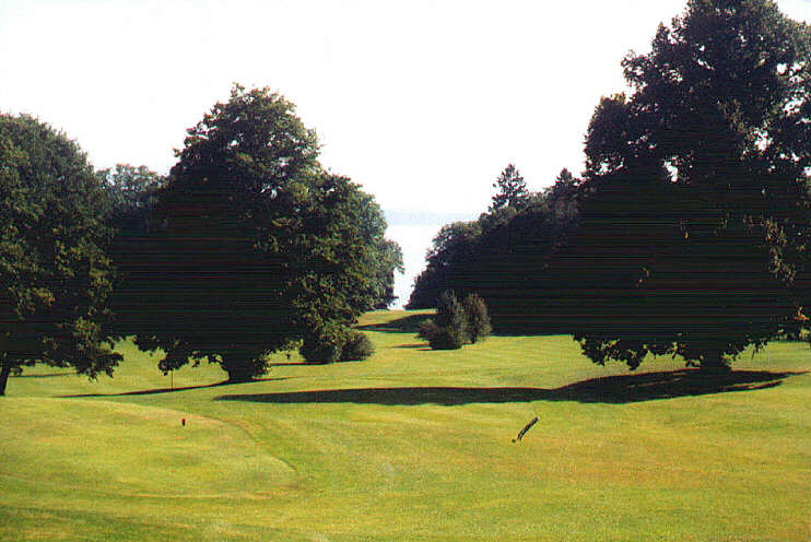 Golfplatz Feldafing mit Blick zum Starnberger See (September 2005)