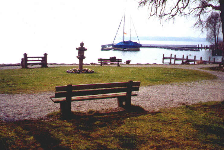 Blick vom Thomaplatz auf den Starnberger See (Ostern 2007)