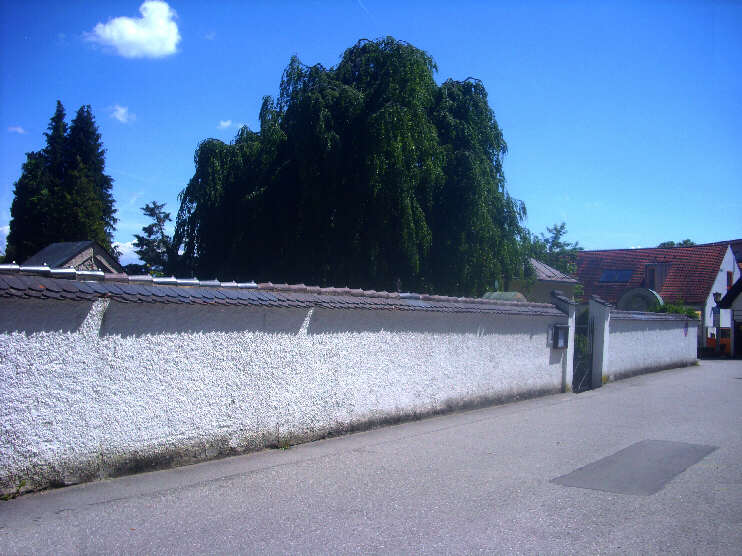 Graf-Vieregg-Straße: Eingang zum Alten Friedhof (Juni 2019)