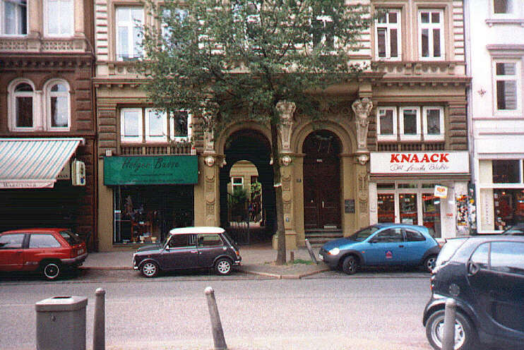 Hans-Albers-Geburtshaus in Hamburg-St.Georg, Lange Reihe
